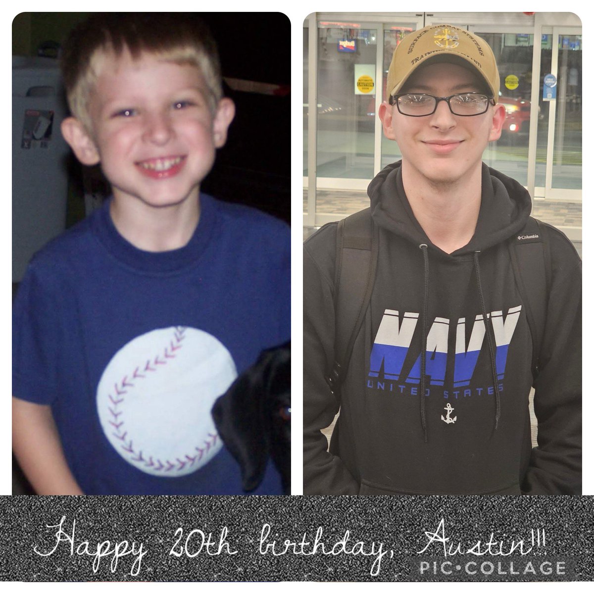SenoraHite's tweet photo. Can’t believe I gave birth 20 years ago to this amazing young man! Help me wish my favorite sailor the happiest of birthdays!!!  We love you, miss you and are super proud of you!!!  
Happy birthday!!!  #NavyStrong #hooyah https://t.co/BJx3xKsNmJ