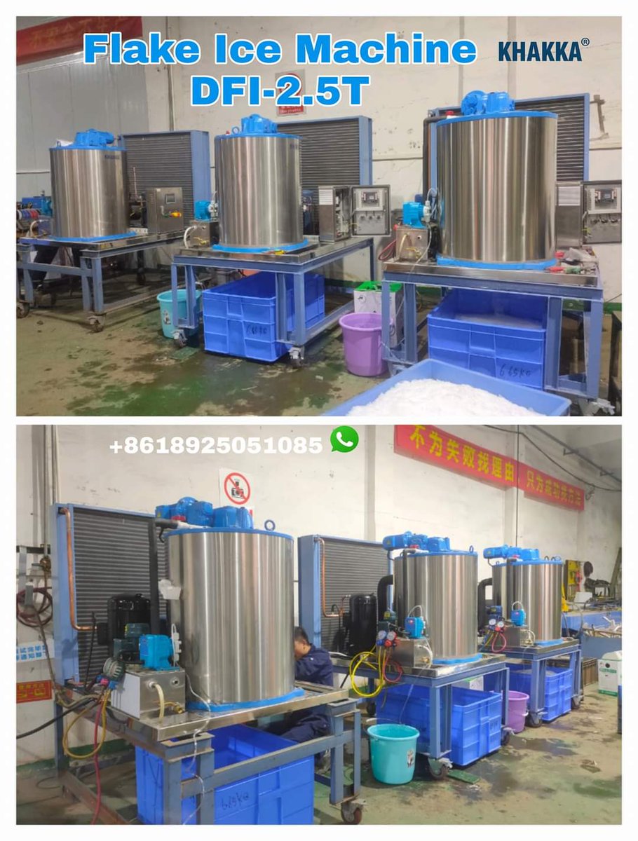 DakaFreezer's tweet image. 💎 Fabricantes de máquinas de hielo en China
💎 Ice Machine Manufacturers in China
🙋 Fendy Deng  
☎️ WhatsApp: wa.me/+8618925051085
🌏 dakafreezer.com
#flakeicemachine #iceflakes #tubeicemachine #poultry #slaughter #Aquaticprocessing
#fishing #fisheryfactory #ceplant