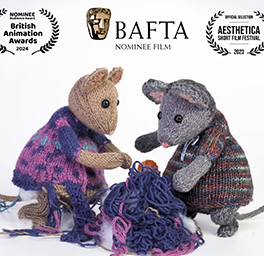 Tune into the BAFTAs tonight to find out if 'Visible Mending', the short animated film highlighting the therapeutic benefits of knitting and how it helps us embrace life's messy imperfections, is a winner.  vimeo.com/827066711 Film by Samantha Moore.