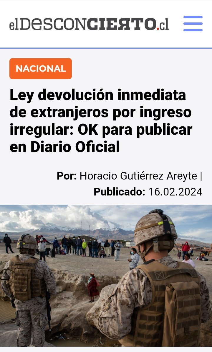 ATENCION !!
UNA LUZ DE ESPERANZA EN EL TEMA INVASION DE ILEGALES!
CONTRALORIA DA EL VISTO BUENO PARA LA PUBLICACION  EN EL DIARIO OFICIAL DE LA LEY QUE ORDENA DEVOLUCION INMEDIATA POR INGRESO IRREGULAR.
ESPEREMOS QUE SE CUMPLA !
#NoEsInmigracionEsInvasion
#FueraUrrutia