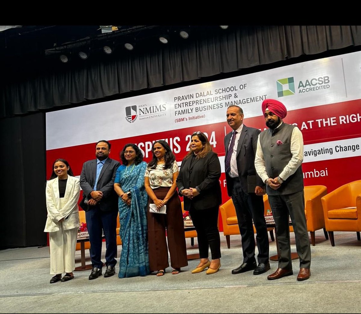 BalMalkitSingh's tweet image. 🌟 Thrilled to be a Distinguished Speaker at NMIMS Family Business Management Knowledge Series 2024 themed &quot;Adapt, Scale, Thrive: Navigating Change Successfully&quot; from Feb 13th to 15th. Thank you for the honor and the thoughtful momento! #NMIMS #FamilyBusiness #KnowledgeSeries 🎓