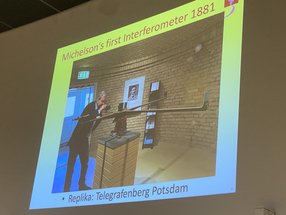 ICO-25: Karsten Danzmann delivers the plenary talk on gravitational wave measurements