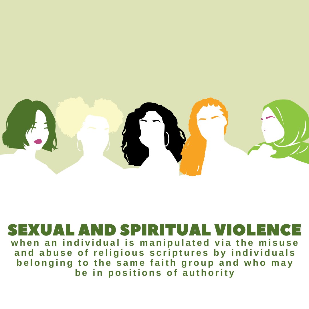 What is Spiritual Abuse?

💚 can happen in any religious group or setting
💚can include spiritual threats with a fear of spiritual consequences 
💚 the survivor is made to feel their God is on the side of the abuser through manipulation and coercive and controlling behaviours