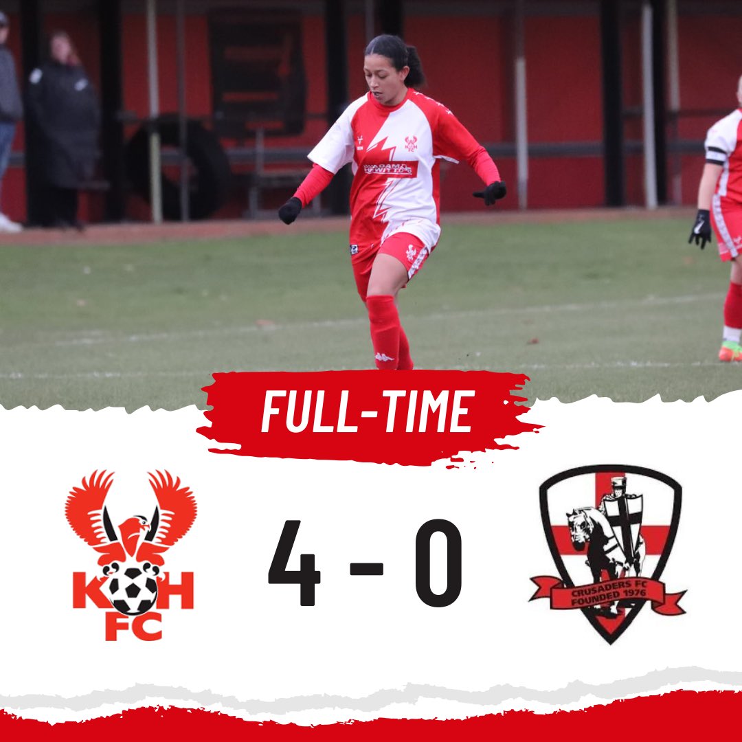 𝐅𝐔𝐋𝐋 𝐓𝐈𝐌𝐄

Great win for the Harriers Women today! Excellent football played.

Goals:
Springer x2
Male
Tague

#Harriers🦅
