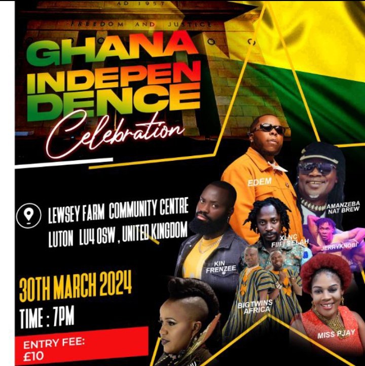 We are hosting Edem, Sherifa, my guy Kin Frenzee and co on the 30th of March, live in Luton. Entry fee, £10 only. Location: LU4 OSW. If you are anywhere around England, you can't miss the fun 😊🔥🔥🔥🇬🇧🇬🇧🇬🇭🇬🇭