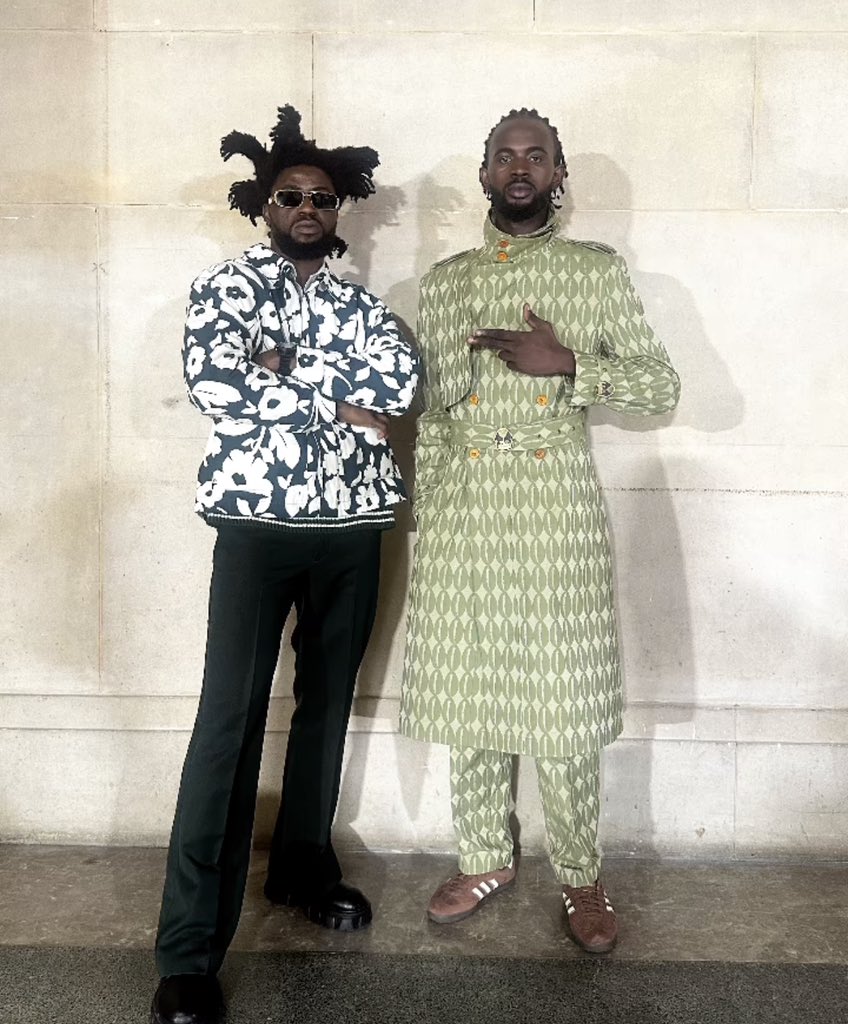 🚨Djenimoney & TiwaSavage & blacksherif links up yesterday night at the London fashion week