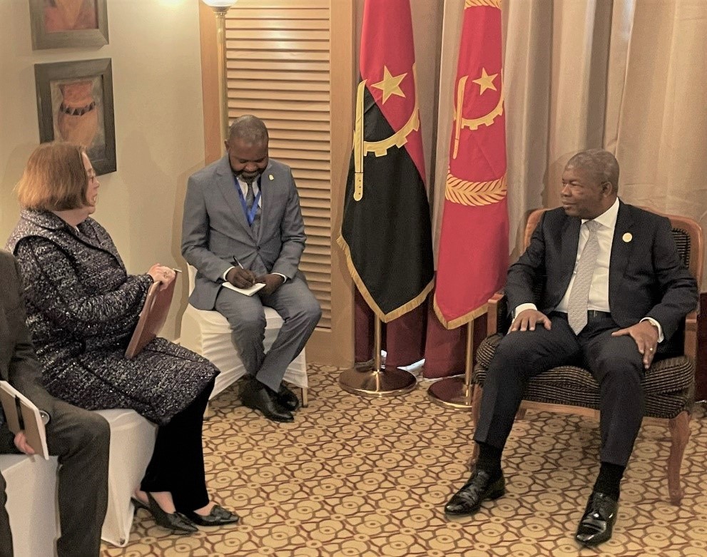 Appreciate the diplomacy of Angolan President João Lourenço @jlprdeangola for his efforts to advance the Luanda Process and deescalate the situation in eastern DRC. #Angola @USAmbAngola