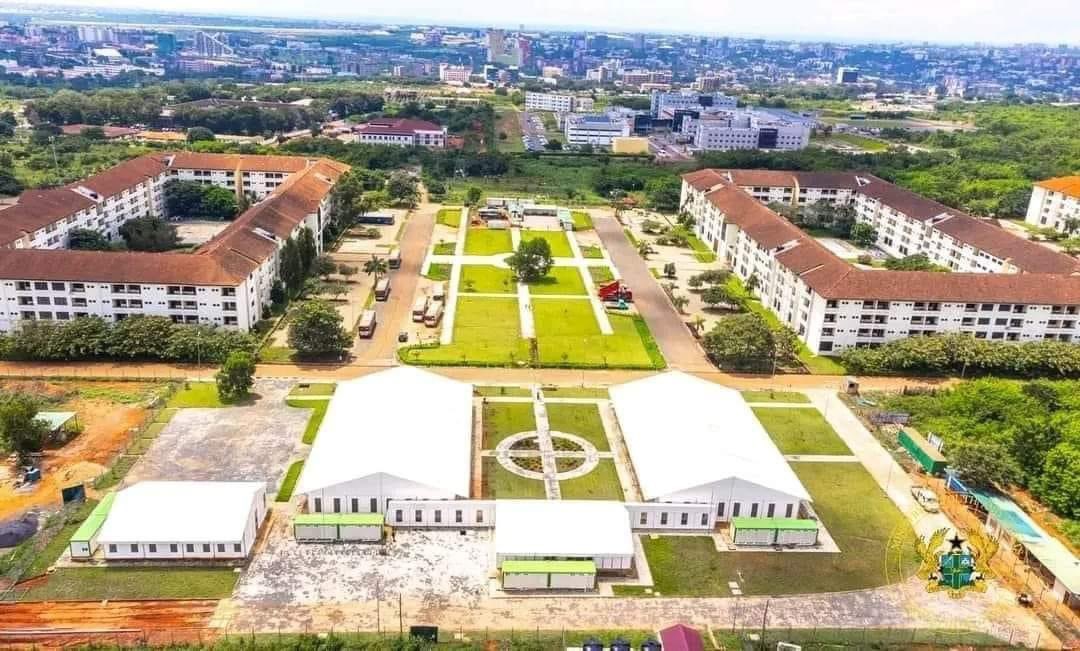 SaddickAdams's tweet photo. Know The Venues For The 13th African Games

Borteyman Sports Complex - Badminton, Handball, Weightlifting, Basketball, Volleyball, Table Tennis, Fencing and Tennis, plus Combat Sports like Karate do, Judo, Taekwondo, MMA and Wrestling. The new Aquatic Center will be for Swimming and Triathlon.
University of Ghana, Legon - Games Village serving as the main Games Center for accreditation, transport and other administrative issues as well as venue for Armwrestling, Athleics (Track / Field), Squash and Rugby.
University of Ghana Stadium - Football, Athletics, Triathlon
Accra Sports Stadium - Male Football
Cape Coast Stadium - Female Football
Laboma Beach - Beach Soccer, Beach Volley
Bukom Boxing Arena - Boxing  
Theodocia Okoh Hockey Stadium - Hockey
Alisa Hotel - Chess
Olebu - Cycling
Achimota Oval – Cricket

#Ghana2023