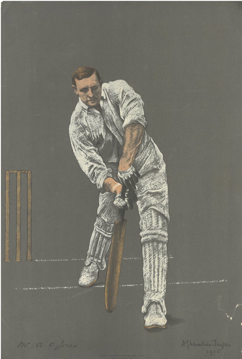 County Cricket Heritage (@cchfcricket) on Twitter photo Pastels by A Chevallier Tayler are widely collected. This image of AO āJonahā Jones is in the Heritage Store <a href="/TrentBridge/">Nottinghamshire CCC</a>. Jones led Notts to the Championship in 1907 and still holds the record ā at 296 ā for the highest score at Trent Bridge by a Notts batter. #SportandArtT Pastels by A Chevallier Tayler are widely collected. This image of AO āJonahā Jones is in the Heritage Store <a href="/TrentBridge/">Nottinghamshire CCC</a>. Jones led Notts to the Championship in 1907 and still holds the record ā at 296 ā for the highest score at Trent Bridge by a Notts batter. #SportandArtT
