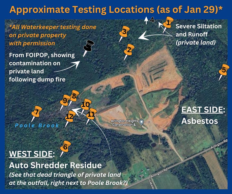 1/2 🧪🚰CITIZEN SCIENCE WATER TESTING UPDATE🧪🚰

Results have been received from all the tests we have conducted to date around the perimeter of Arlington Heights C&amp;D. To us, some of the numbers appear absolutely terrifying. However, we are not trained scientists. So, the