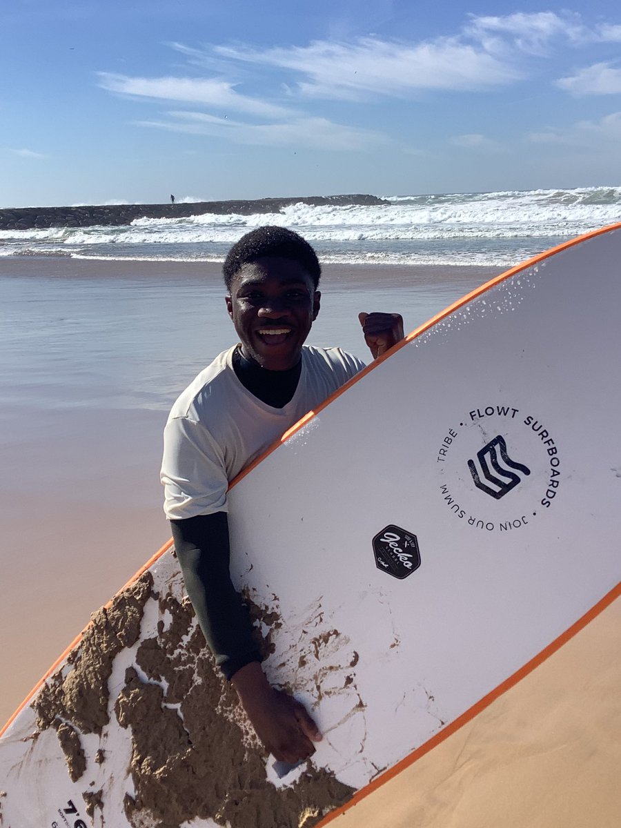 Great ‘rest’ day yesterday. Lots of beach time including an opportunity to surf in this idyllic spot! Ready to go again in our second fixtures and then off to watch Benfica tonight.