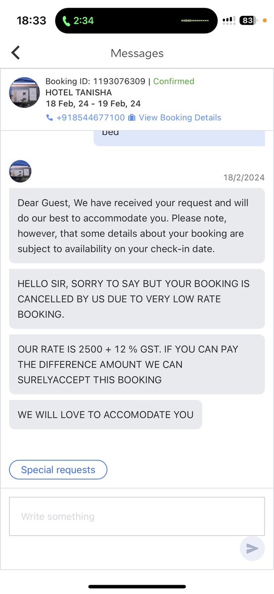 iamsanjeebdey's tweet photo. Hi @agodaindia, your listed property owners are threatening to pay what they feel is right and not what is listed in website. This was scary, hence I didn't go to the property. But your team is denying to even refund the amount and asking me to negotiate with property https://t.co/2qmQFIZvZU