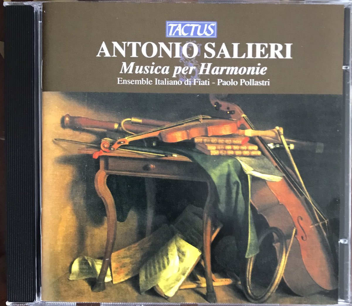 BramaAlessandro's tweet photo. #Tactus presents another set of little-known gems: the wind music of #Salieri. Three Serenades, three Trios, a Quintet and a Cassation. The album opens with Parade Marsch in C major. The music is always elegant and of exquisite melodic invention. ❤️ The composer from Legnago(1/2) https://t.co/KlsAQ1vHqF