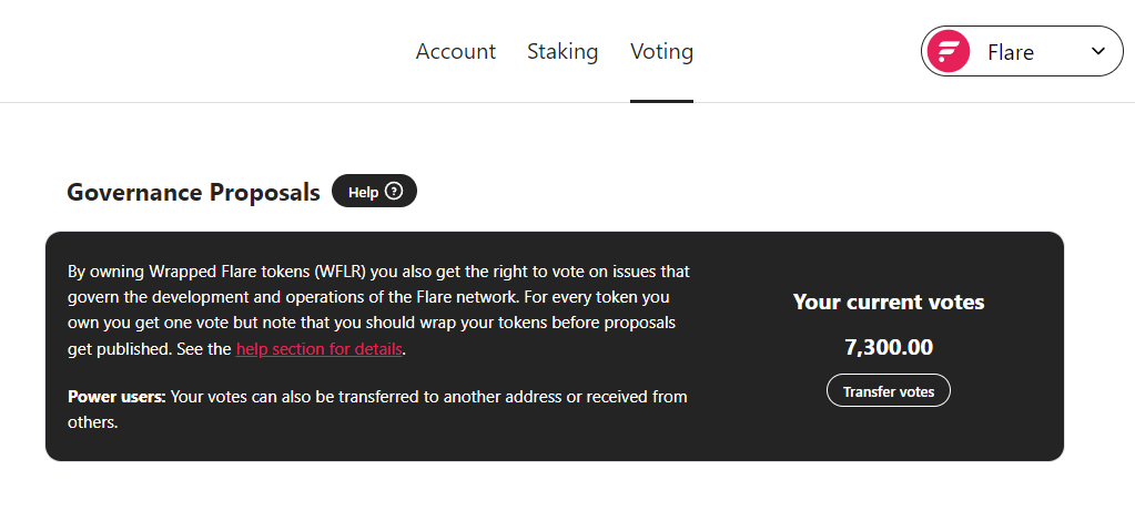FlareNetworks's tweet image. New Flare vote coming soon🚨

Get voting in 4 easy steps:

1️⃣ Wrap/stake $FLR (FIP) &amp;amp; $SGB (STP/SIP) for voting power before proposal

2️⃣ Connect wallet &amp;amp; navigate to "Voting" on Flare portal

3️⃣ Vote= wrapped+staked $FLR or WSGB

4️⃣ Vote YES/NO &amp;amp; sign tx

Make your voice heard✊