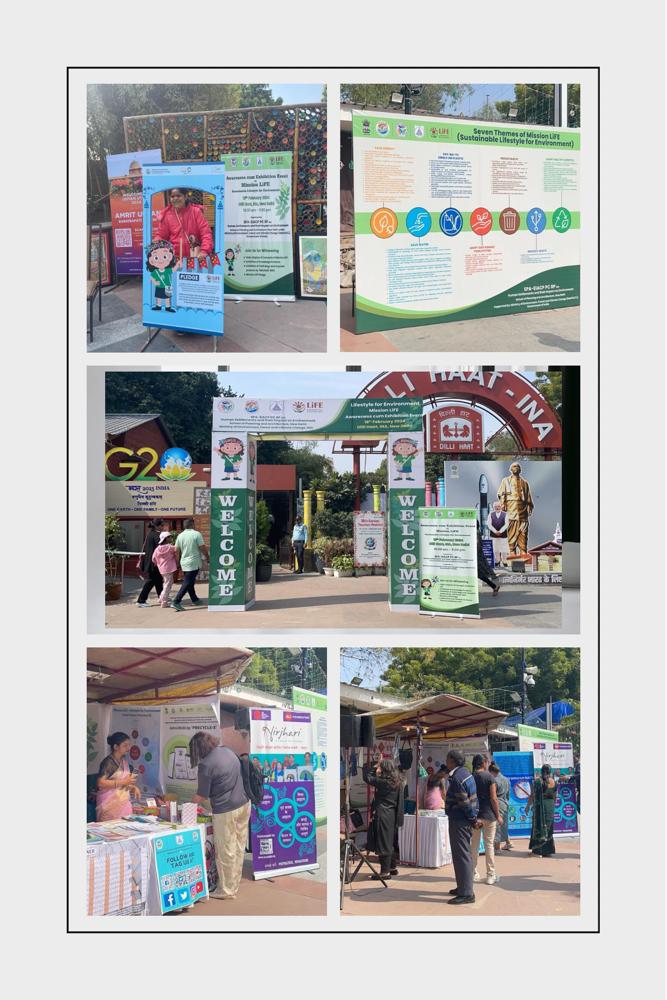 An awareness cum exhibition event themed on “Mission LiFE” is being organised by SPA -EIACP PC RP on Human Settlements and their impact on environment under Ministry of Environment, Forest and Climate Change today at Dilli Haat, INA.