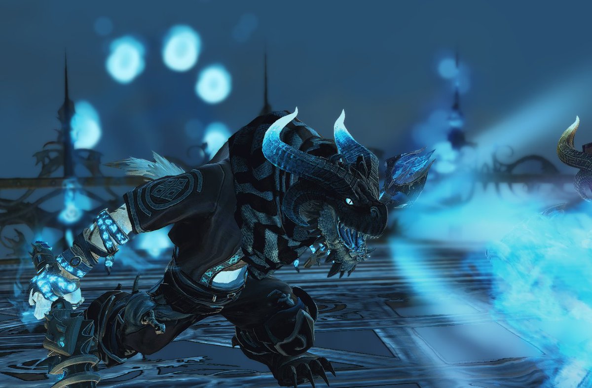 Grinuzzz's tweet photo. I love this helmet so much @GuildWars2
can we get entire set please? 🥺 I NEED MATCHING DRAGON TAIL TOO!! https://t.co/kuIjmfsfVG