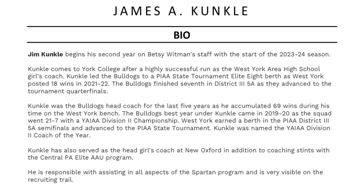🚨🚨 We would like to welcome Coach James Kunkle to our Lady Raiders program as the Head Coach of our 4th grade girls team!  Coach Kunkle is a well known and respected Coach throughout Central Pa and brings a wealth of knowledge and experience to our program!   Welcome to the fam