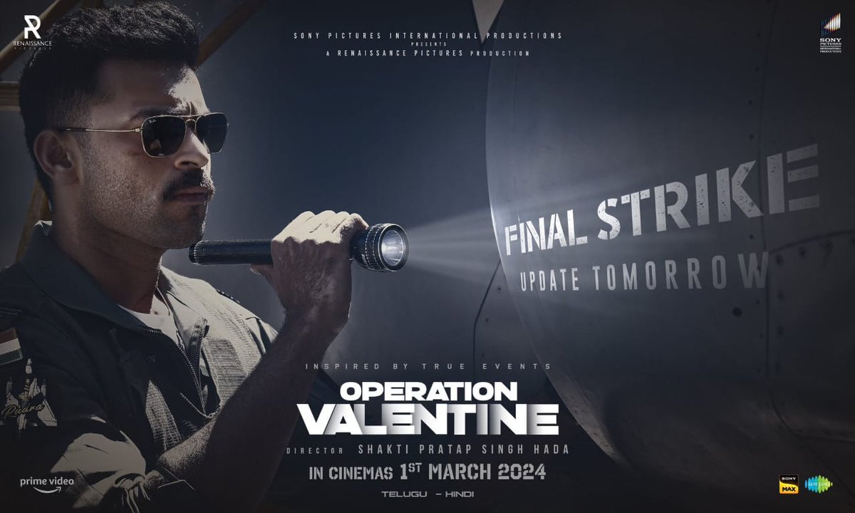 After seeing the rought cut of Operation Valentine trailer, it felt like a flight into the sky. Visuals are a spectacular extravaganza... Varun Tej is just amazing... It will not just be a film, but a thrilling world of its own. #OperationValentine <a href="/IAmVarunTej/">Varun Tej Konidela</a>