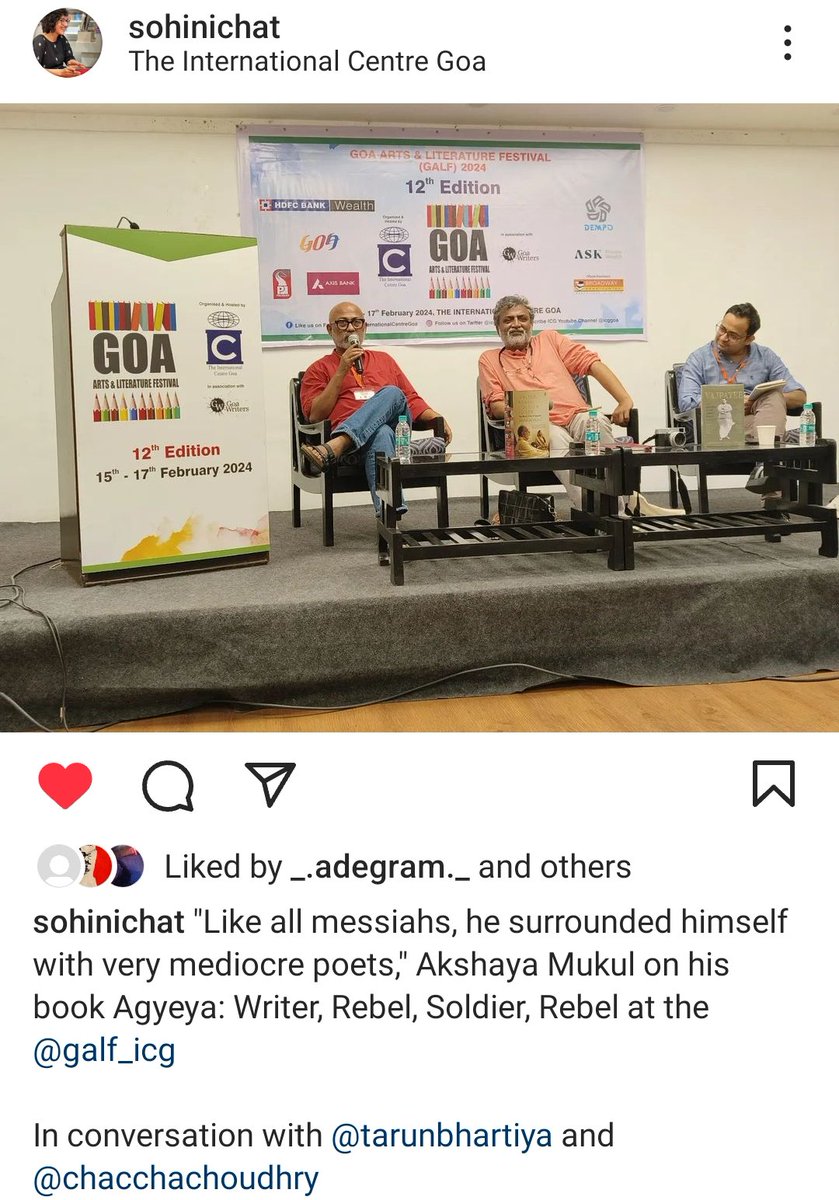 LudditeNed's tweet photo. <Three #Maithils in Goa> it was funny but Akshaya Mukul @Akshayamukul (Biographer of Agyeya & Gita Press) and Abhishek Choudhary (Biographer of Atal Bihari Vajpayee) and me (a biographer of bluff) all turned out to be Maithils, from Ijot, Rajnagar Simari in Madhubani https://t.co/XuZi9bdY3Y