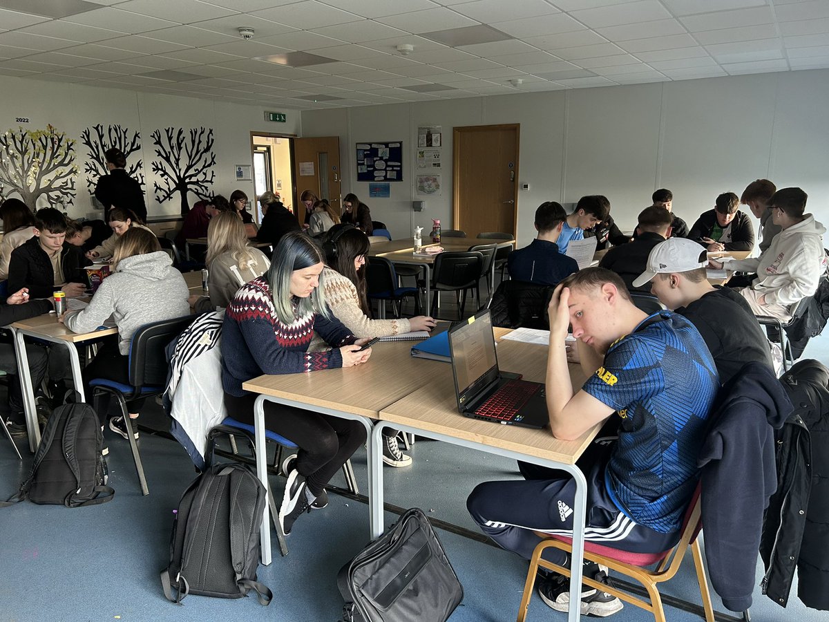 PGHSTechnology's tweet photo. Could not be more proud of our 42 @PortGlasgowHS superstars. We had a brilliant Saturday evening full of laughs and smiles.  Now they’re pushing on with the last two study sessions of #pghsmillport24. Happy birthday btw to Cameron C. @PGHSscience @PGHSHumanities https://t.co/1qfGnOVz7p