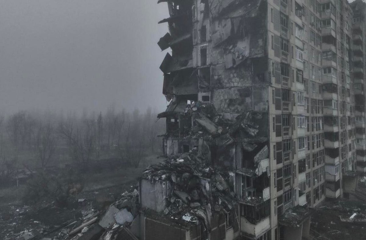 vyvilha's tweet photo. this is what russia has done to avdiivka. this is what russian liberation looks like https://t.co/pXmUvAQGXx