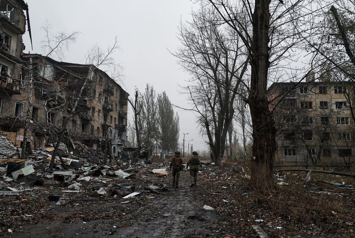 vyvilha's tweet photo. this is what russia has done to avdiivka. this is what russian liberation looks like https://t.co/pXmUvAQGXx