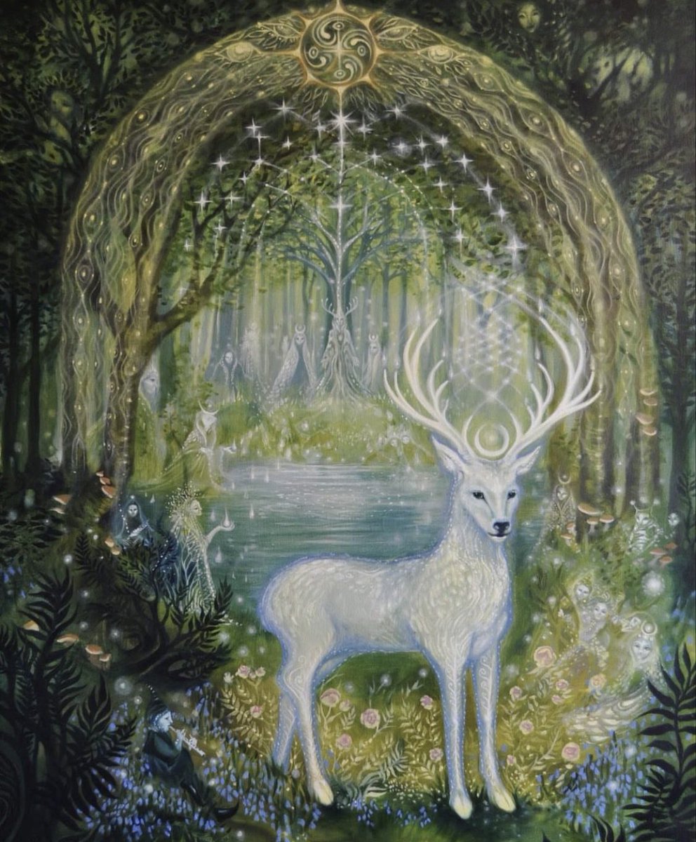TitaniasRealm's tweet image. According to Irish folklore, the fairy realm is a mystical dimension that exists alongside the human world. Fairyland is brimming with ethereal beauty and is inhabited by various otherworldly creatures. Certain trees were thought to be doorways to Fairyland. 

#FolkloreSunday