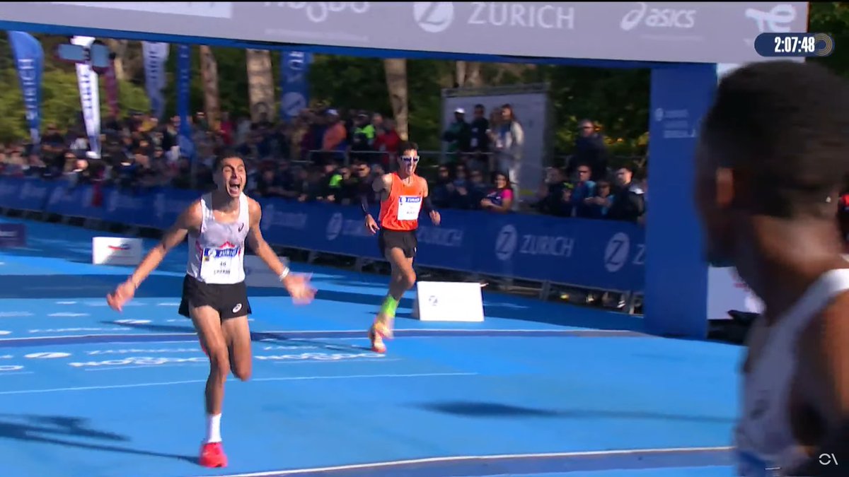 🇪🇸 Podio Campeonato de España de #maraton en <a href="/MaratonSevilla/">Zurich Maratón de Sevilla</a> 

🥇 Ibrahim Chakir - 2:07:46
🥈 Ayad Lamdassem – 2:09:42
🥉 Jorge Blanco <a href="/JorgitoPisha/">Jorge Blanco Alvarez</a> - 2:10:48