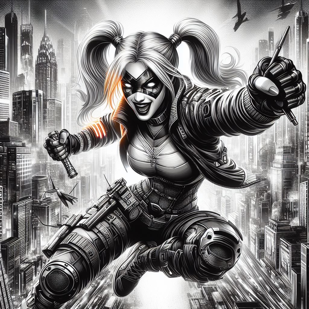 HatemSherbieny's tweet photo. Harley Quinn at Metropolis city.
Part. 1/2

#ai #AIArt #ArtistOnTwitter #AIArtGallery #AICommunity #DALLE3 #AIDalle #BingAI #AIartSociety  #AIArtistCommunity #aiartist #Cyberpunk #conceptart #Digitelillustration #digitalart #aicomicfactory https://t.co/eMmaqOSh7B