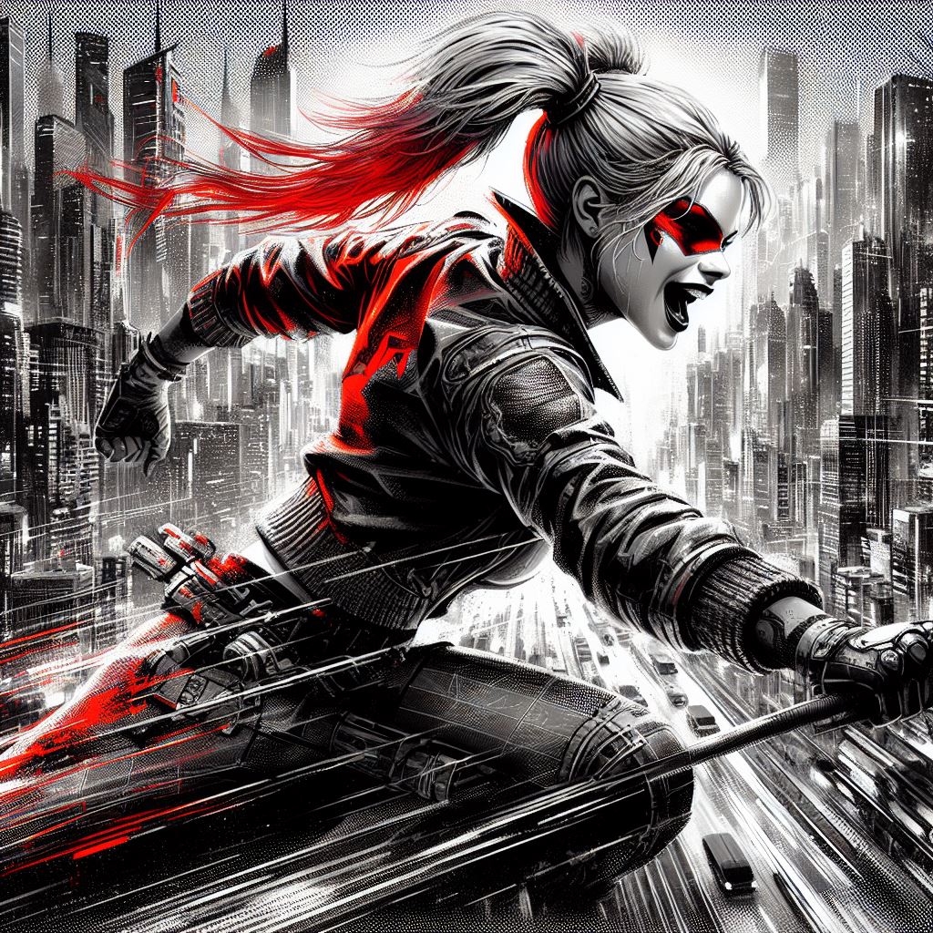 HatemSherbieny's tweet photo. Harley Quinn at Metropolis city.
Part. 1/2

#ai #AIArt #ArtistOnTwitter #AIArtGallery #AICommunity #DALLE3 #AIDalle #BingAI #AIartSociety  #AIArtistCommunity #aiartist #Cyberpunk #conceptart #Digitelillustration #digitalart #aicomicfactory https://t.co/eMmaqOSh7B