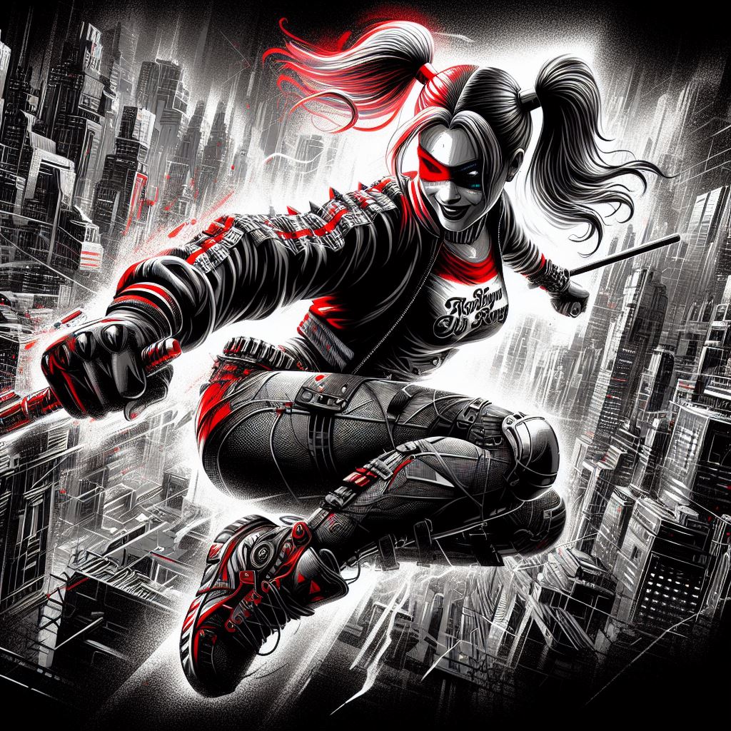 HatemSherbieny's tweet photo. Harley Quinn at Metropolis city.
Part. 1/2

#ai #AIArt #ArtistOnTwitter #AIArtGallery #AICommunity #DALLE3 #AIDalle #BingAI #AIartSociety  #AIArtistCommunity #aiartist #Cyberpunk #conceptart #Digitelillustration #digitalart #aicomicfactory https://t.co/eMmaqOSh7B
