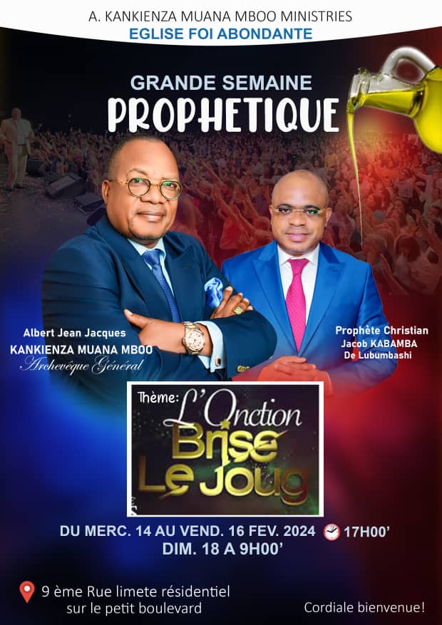 Archevêque A. KANKIENZA MUANA MBOO Officiel tweet media