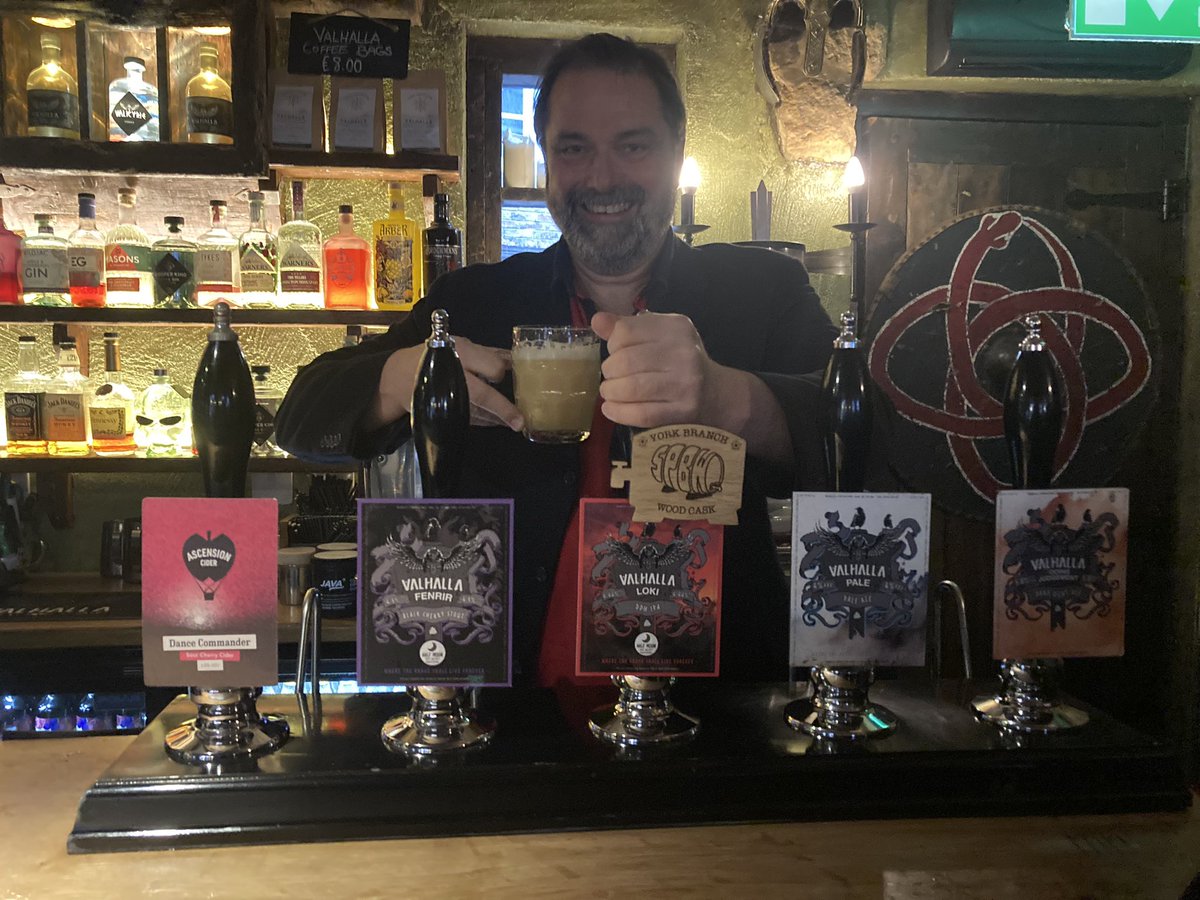 YorkSPBW (@yorkspbw) on Twitter photo When the brewer <a href="/HalfMoonBrewer/">Half Moon Brewery</a> pulls you a pint of his own beer in one there own wood casks in the superb <a href="/ValhallaYork/">ValhallaYork</a> - what a great day we had and Viking festival atmosphere 🍻🍻<a href="/RoamingRidings/">Roaming the Ridings - A Yorkshire Pub Guide</a> <a href="/YorkCAMRA/">York CAMRA</a> <a href="/SPBWWestRiding/">SPBW_WESTRIDING</a> <a href="/ScarboroCAMRA/">Scarborough CAMRA</a> <a href="/HR_CAMRA/">Harrogate&RiponCAMRA</a> <a href="/SpbwUk/">SPBW UK</a> When the brewer <a href="/HalfMoonBrewer/">Half Moon Brewery</a> pulls you a pint of his own beer in one there own wood casks in the superb <a href="/ValhallaYork/">ValhallaYork</a> - what a great day we had and Viking festival atmosphere 🍻🍻<a href="/RoamingRidings/">Roaming the Ridings - A Yorkshire Pub Guide</a> <a href="/YorkCAMRA/">York CAMRA</a> <a href="/SPBWWestRiding/">SPBW_WESTRIDING</a> <a href="/ScarboroCAMRA/">Scarborough CAMRA</a> <a href="/HR_CAMRA/">Harrogate&RiponCAMRA</a> <a href="/SpbwUk/">SPBW UK</a>