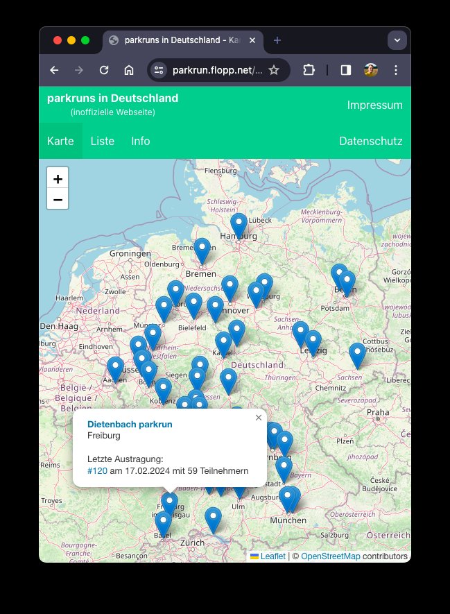 Neue Bastelei: eine Karte aller #parkrun Standorte in Deutschland (mit Infos zur letzten Austragung):

parkrun.flopp.net