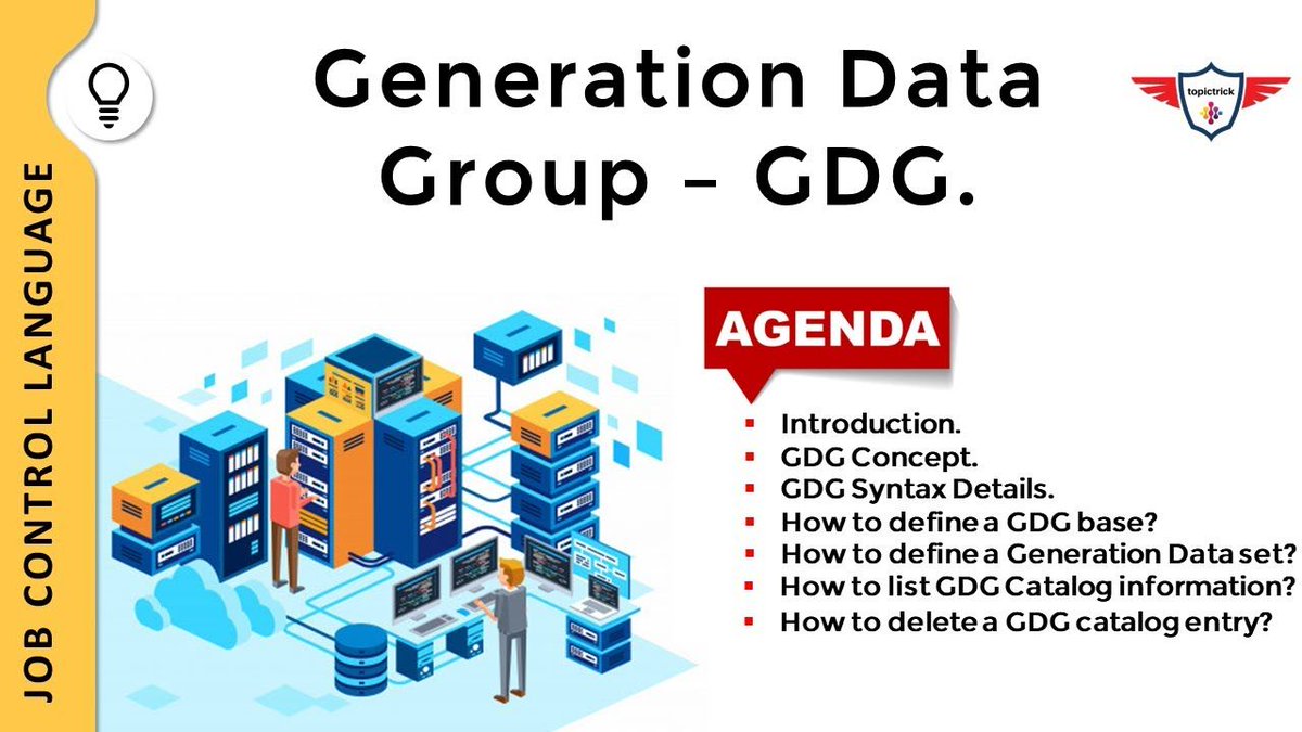 topictrick's tweet image. The Generation Data Group (GDG) is a crucial component of IBM's mainframe systems. Understanding JCL-GDGs is essential for efficient data management. buff.ly/42GkyCJ #JCL #MainframeComputing #GDG #MainframeDataProcessing