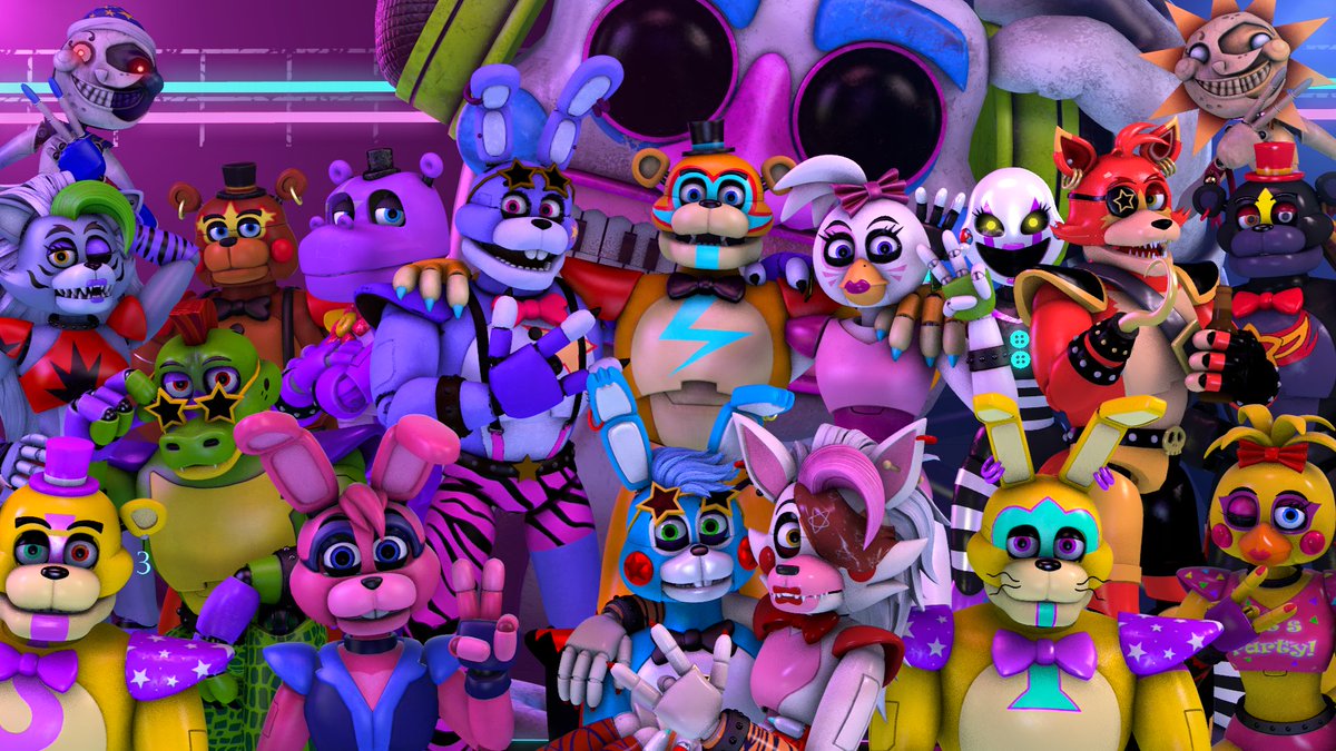 The Glamrock Family

#FNaF #SFM #SecurityBreach #PKFNaFSFM #PKFNaF_SFM #GlamrockAnimatronics #DaycareAttendant #DJMusicMan