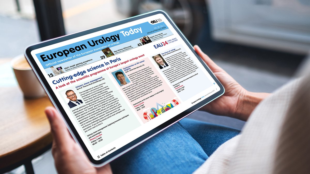 The first 2024 edition of European Urology Today is now online! Get the latest reports, previews of upcoming meetings and regular features like the Clinical Challenge and Key Articles. uroweb.org/science-public…