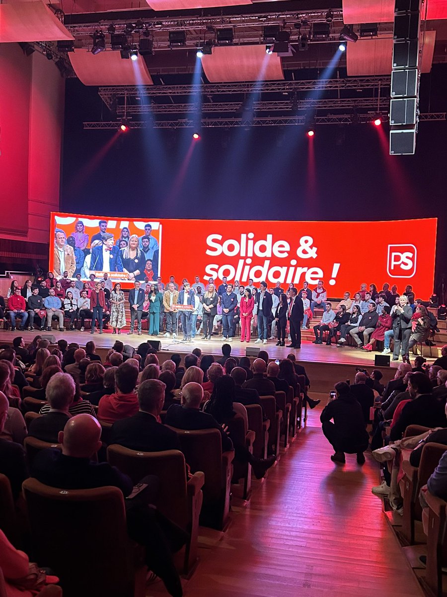 C’est parti pour le Congrès de lancement de campagne! Droit vers la victoire! @PSofficiel @Groupepsprb @AhmedLaaouej @eliodirupo @CarolineDesir @karinelalieux #ps #electionseuropeennes2024 #belgique