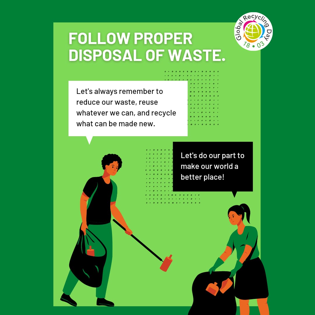 RanjitBaxi's tweet photo. Proper #Wastedisposal #collection #segregation & #sorting helps in producing quality #Recylables - #SeventhResource - #rawmaterials for our Industries whilst reducing #waste going to #landfills. #Recycling is an integral part of #circulareconomy #18thMARCH is #GlobalRecyclingDay https://t.co/oRRVcc6pVP