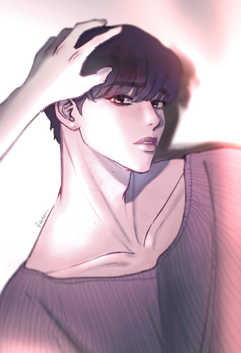 #san #ateez #ATEEZfanart 
打耳洞