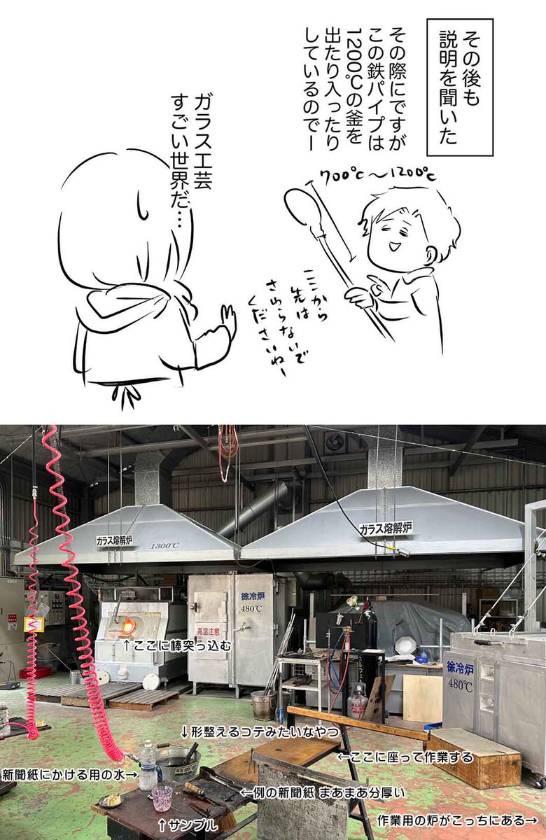 1300℃の世界がそこにある!ガラス工房に行った話 (4/7) 