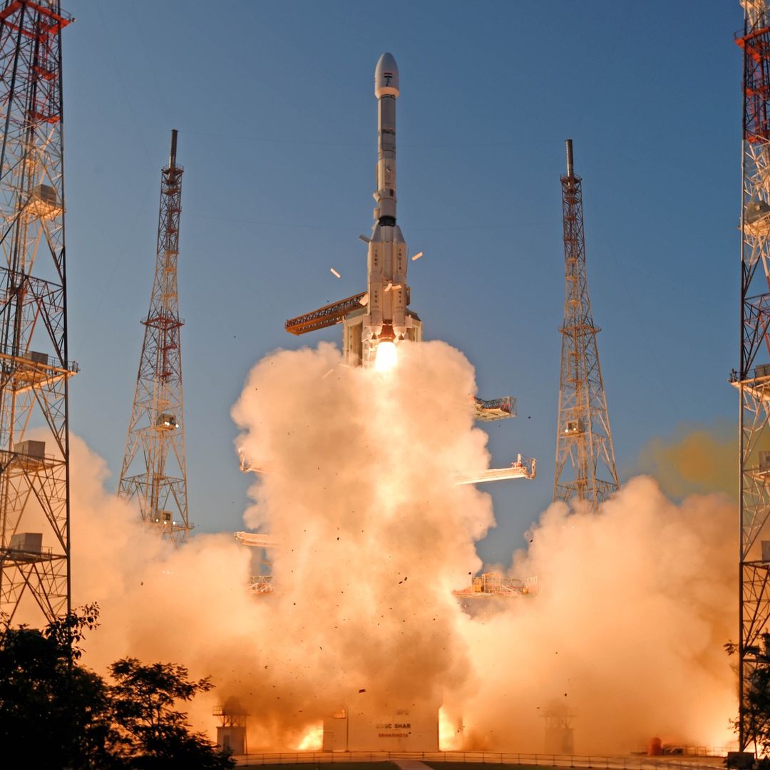 DDNational's tweet image. Glimpse of GSLV-F14/INSAT-3DS successful launch from Satish Dhawan Space Center, Sriharikota. 

@isro  #INSAT3DS