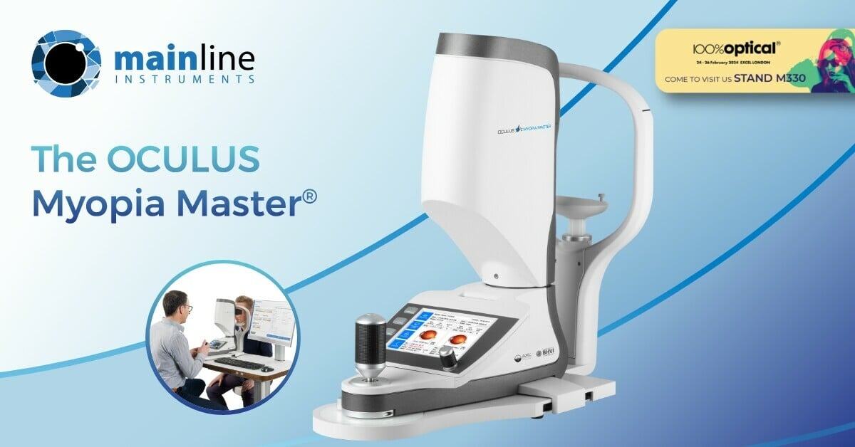 OCULUS continues to lead the way when it comes to high-quality ophthalmic solutions - with the Myopia Master® being one such example.

eu1.hubs.ly/H07jR_z0

Join us at 100% Optical STAND M330 to delve into the OCULUS Myopia Master® for yourself.
