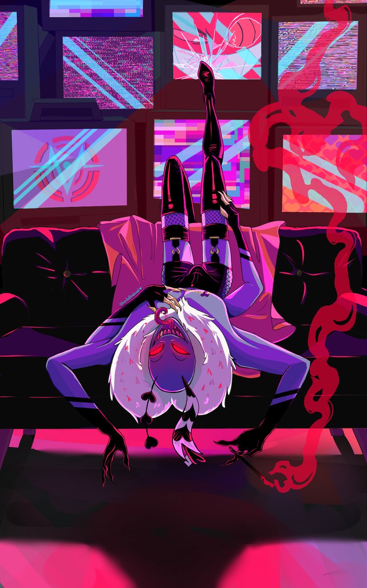 LevinBrained's tweet photo. He's always watching.
(And why wouldn't he? Just look at those legs.)

Thanks to the bestie @/Fae_Scrub for giving me the idea to do a little series of drawings based off of my Vox piece. Aiming for both in the next

#HazbinHotelValentino 
#HazbinHotelFanart 
#StaticMoth
#VoxVal https://t.co/zlpMiqZUGC