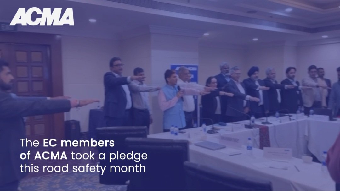 #Safety culture starts from #Top leadership.

Thanks to ACMA India and it's #ExecutiveCommittee members to spearhead the #RoadSafety movement from the top directly, taking the collective pledge during last #ACMA_ECmeet in #Chennai, expressing their unwavering commitment to safer