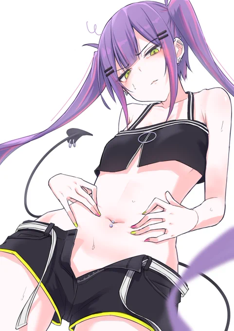 へそピを蔑んだ目で見せてくれるトワ様#TOWART 