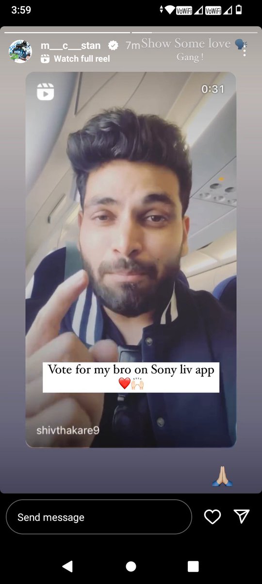 That's the Real Bond of #BigBoss16. Love the way #MCStan Supporting #ShivThakare at his Tough time, when he needs Most🙏

My vote Also goes for Shiv 😘 
#MKJW #StannyArmy