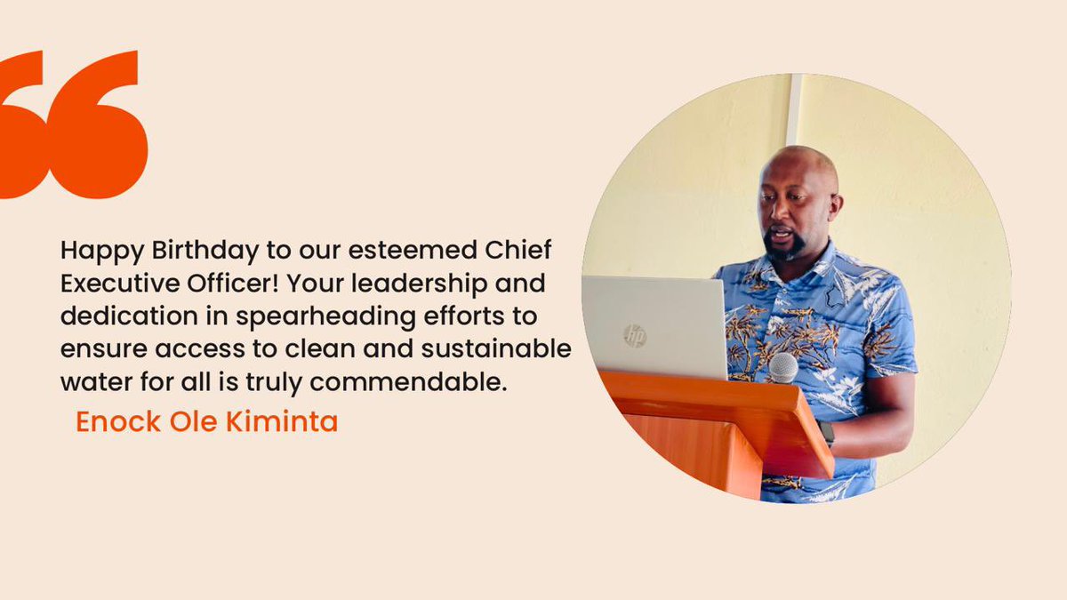 KeWruas's tweet photo. CEO @enock_kiminta, Your vision and passion have been instrumental in driving positive change and making a difference in the lives of many. Wishing you a day filled with joy, celebration, and the warmest of wishes.

#HappyBirthday
#WaterChamp https://t.co/jD9y27PoCC