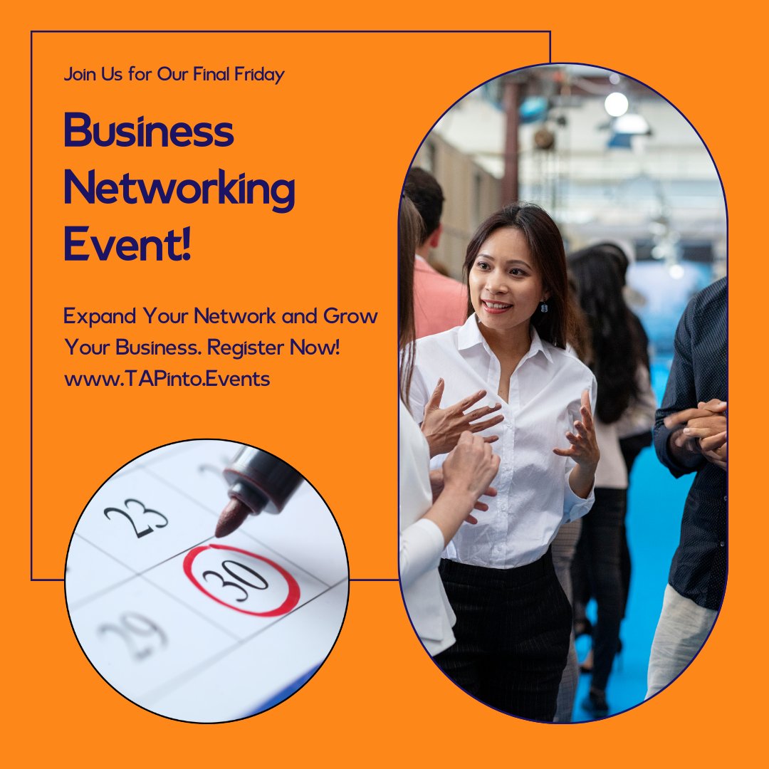 Takeapuntgroup's tweet photo. Join us for the North East's Final Friday Networking Event 230224. Connect with professionals, gain insights from industry leaders, and enjoy refreshments. Don't miss this chance to expand your network! Register now: https://t.co/8jwuVkr7d7 #FinalFriday #Networking #Newcastle https://t.co/SH2du5MIYF