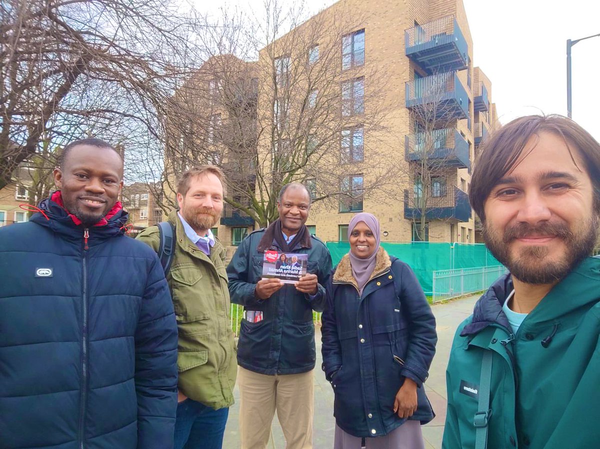 We had a great campaign session in the North Walworth ward yesterday. Support for Mayor Sadiq Khan is firm.